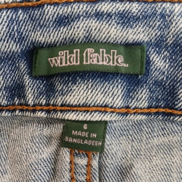 WILD FABLE DENIM SKIRT, SIZE 6, MEDIUM BLUE WASH, LIKE NEW, WOMENS - Picture 7 of 7